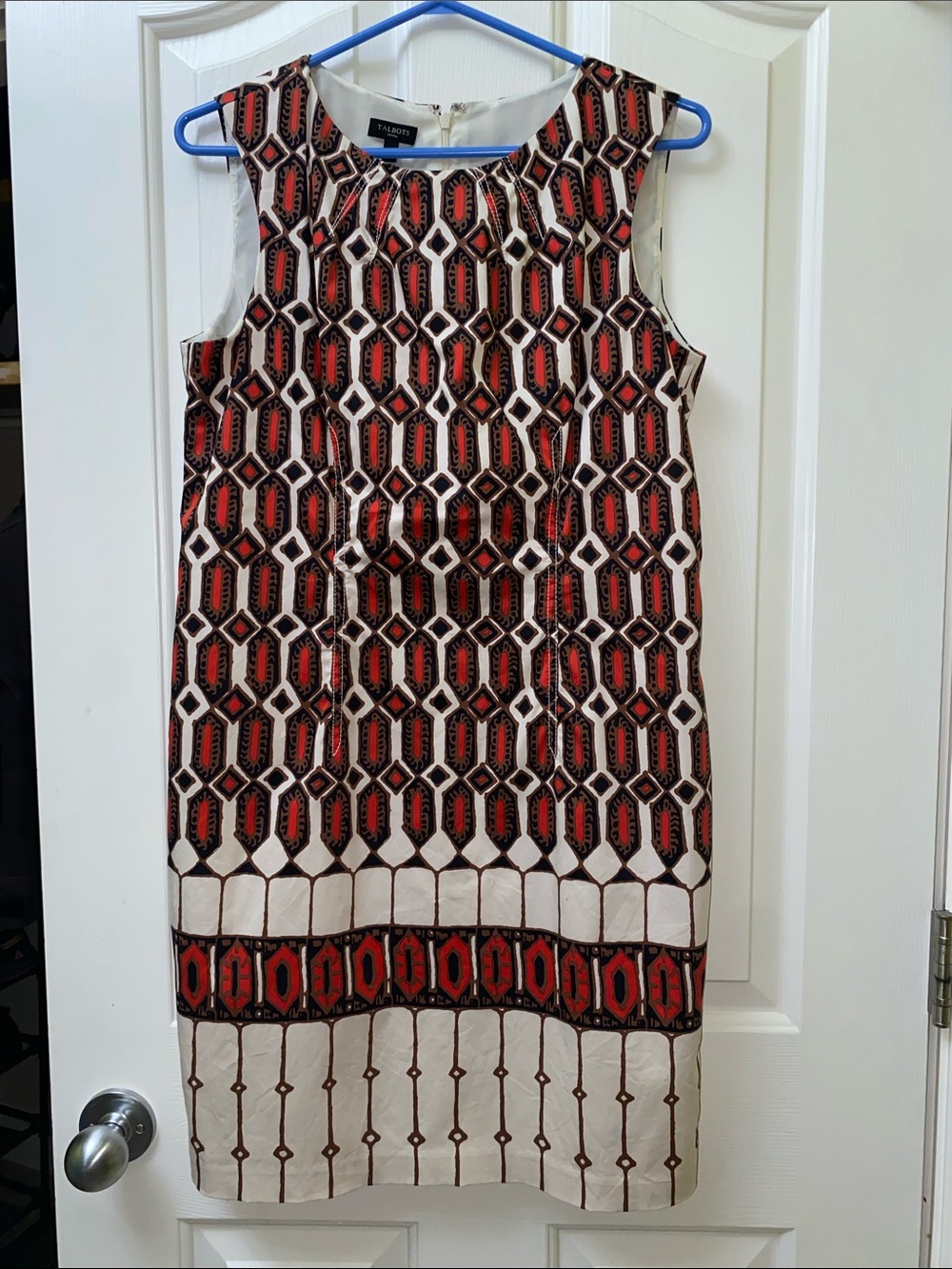 Talbots Petites Dress Size 10P Geometrical Pattern